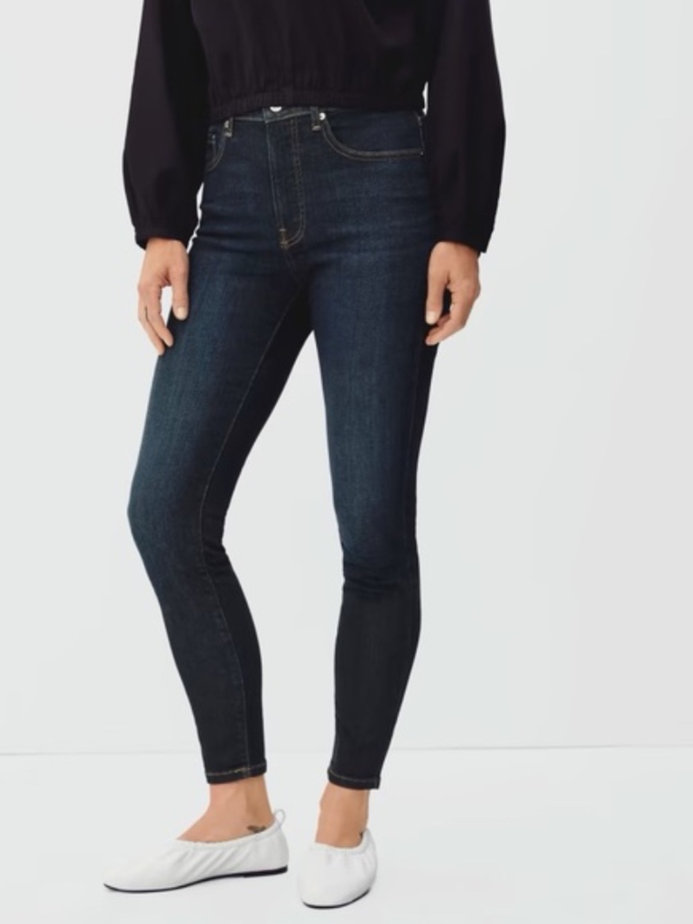 Everlane Women's Skinny Jeans in Dark Indigo Wash